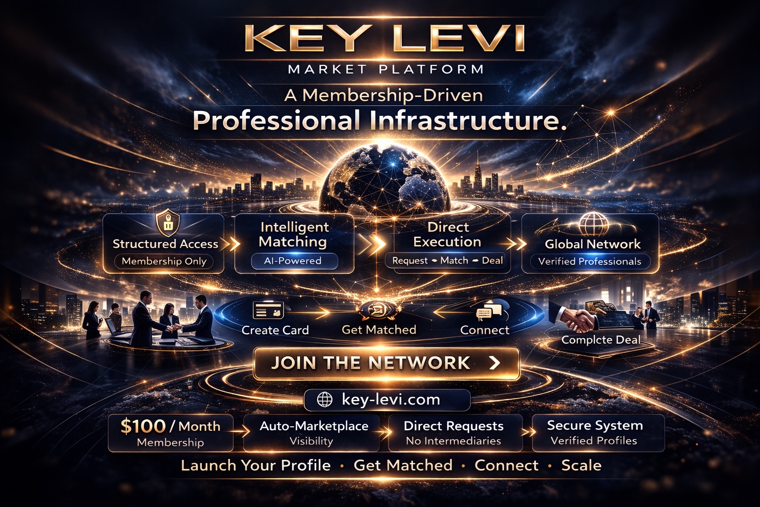 Key Levi membership-driven professional infrastructure concept